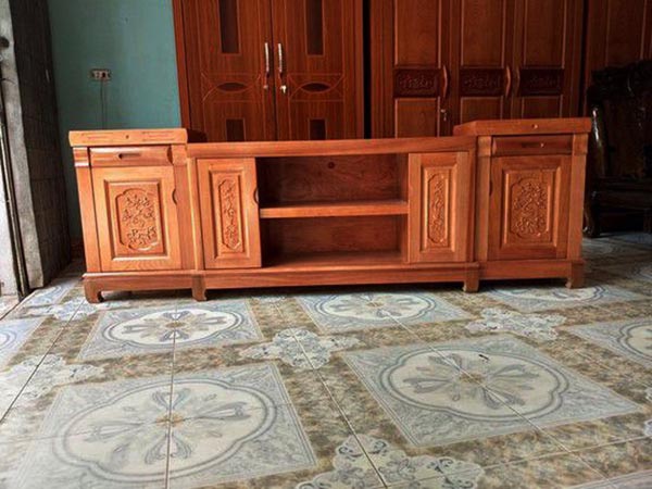 Mẫu kệ tivi gỗ xoan đào đẹp
