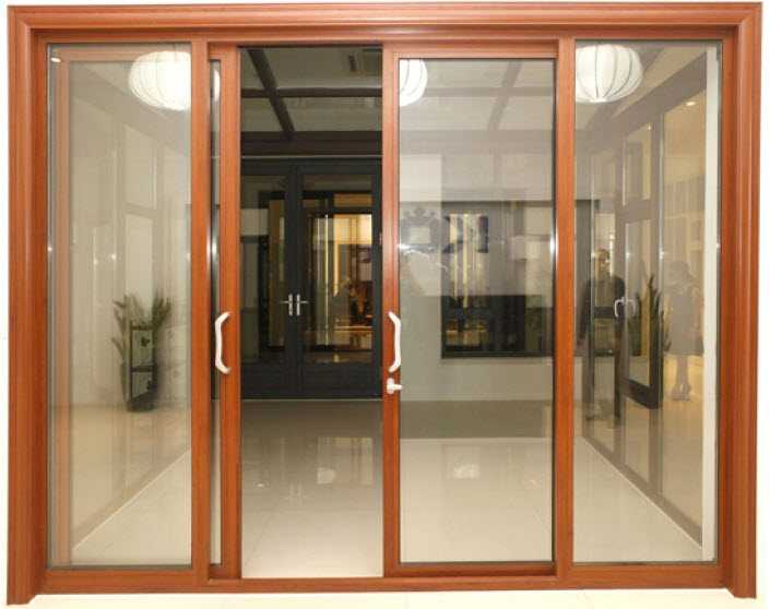 Cửa gỗ kính 4 cánh