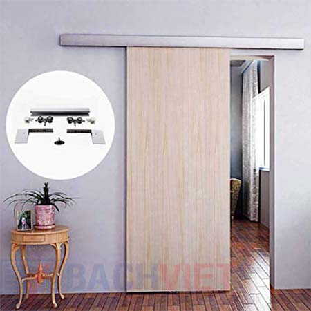 Mẫu cửa gỗ trượt giá rẻ 1 cánh trượt treo