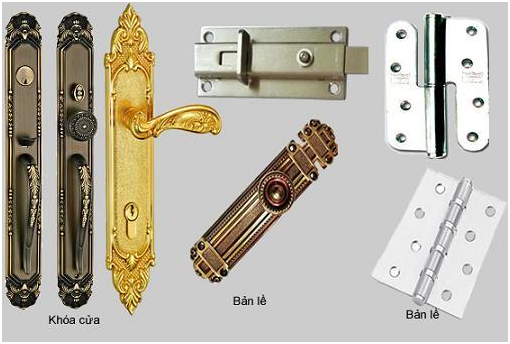 Mẫu phụ kiện cửa gỗ chính