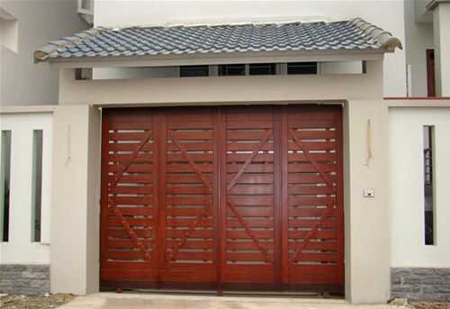 Cửa sắt giả gỗ