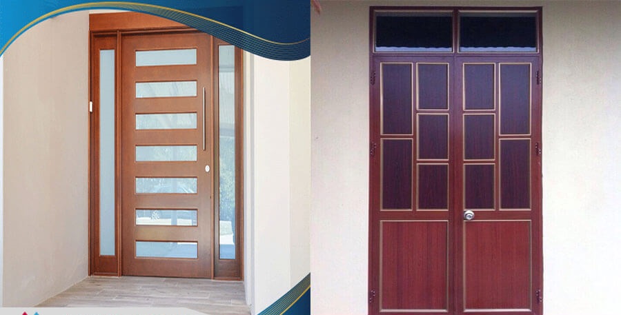 Cửa nhôm giả gỗ 1 cánh đẹp 4