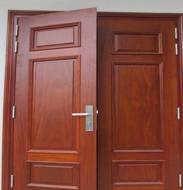 Cửa khung đơn bằng gỗ