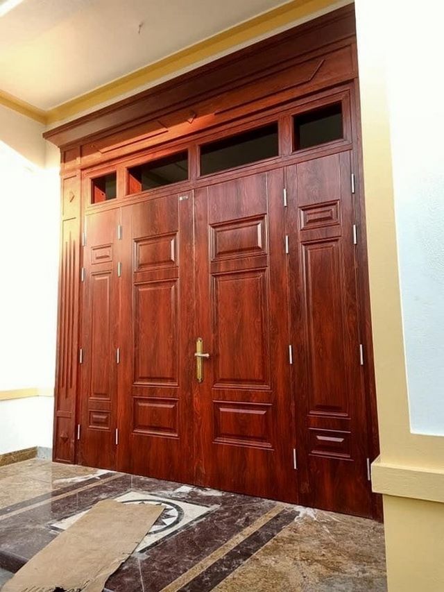 Cửa nhựa giả gỗ 4 cánh