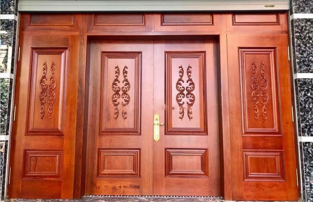 Mẫu cửa gỗ phòng khách