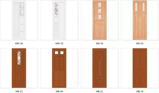 Cửa toilet nhựa giả gỗ