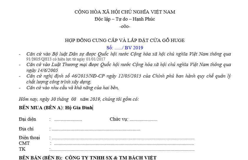 mau hop dong lam cua go bach viet