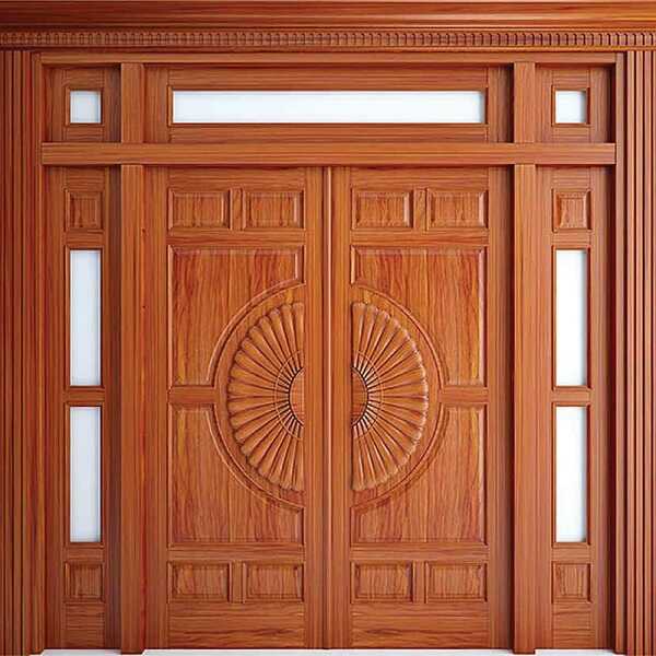 Cửa gỗ phòng khách 2 cánh